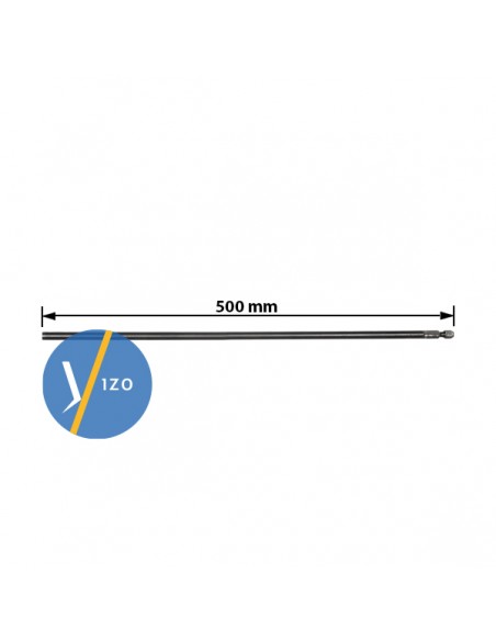 Prodlužovací nástavec RawlPlug 500 mm na bity se závitem M5