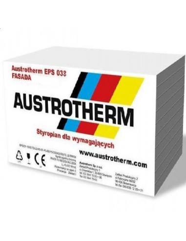 Fasáda z polystyrenu Austrotherm EPS 038 fasádní SUPER.