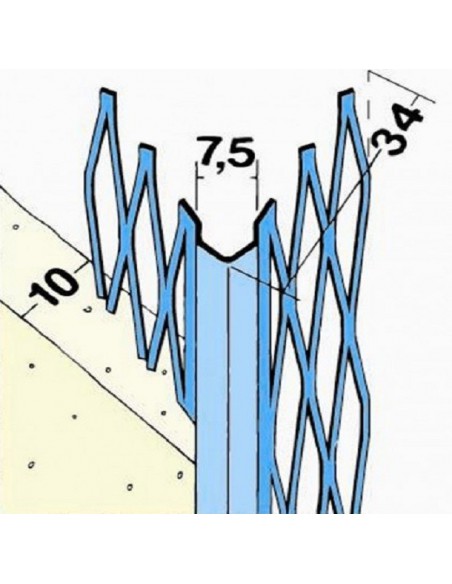 PVC roh 7 x 7 Mřížka 300 cm