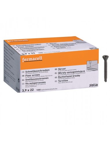 Rychlořezné šrouby Fermacell 3,9x22 mm (1000 ks).