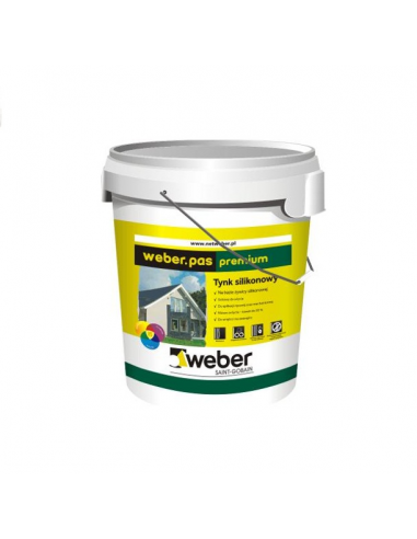 Silikonové omítky Weber pás premium 30 kg