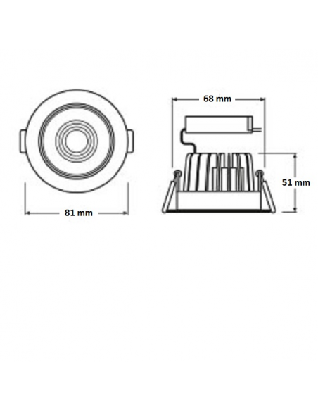 Oprawa halogenowa LEDVANCE 68 mm 8 W