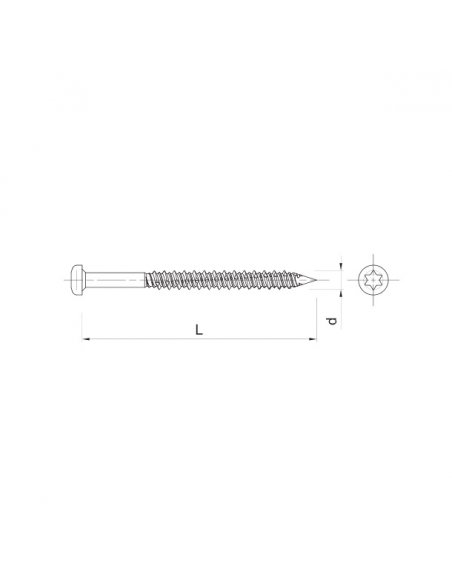 JÁDRA typu kolíky Koelner 16 x 36 mm (20 ks)