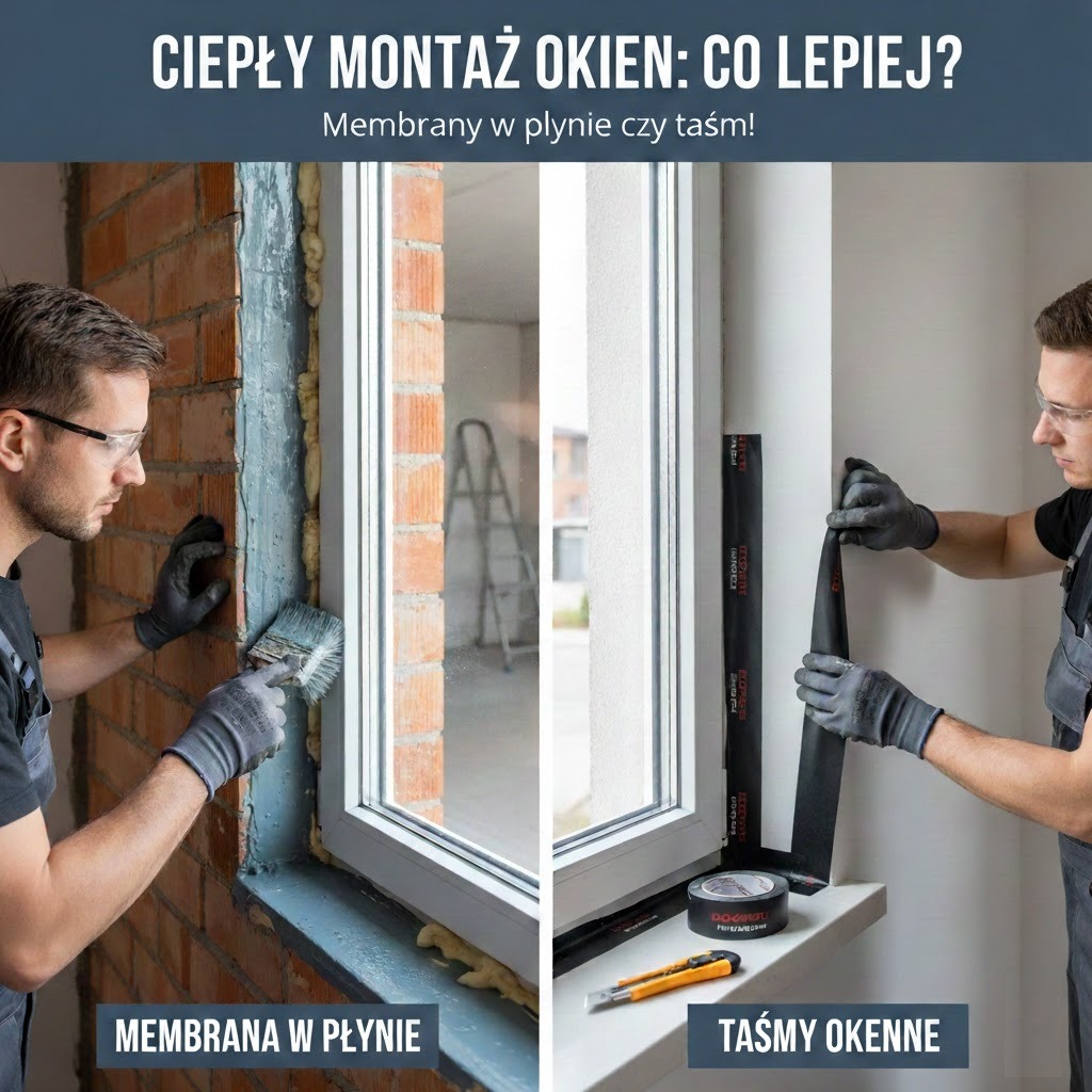 Teplá montáž oken: Tekuté membrány, nebo pásky? Co vybrat?